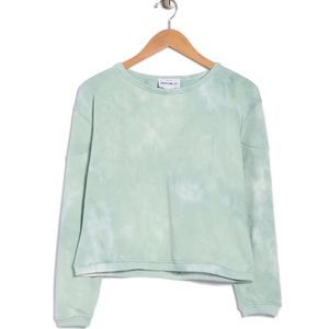 NWT FOR THE REPUBLIC Crew Neck Tie Dye Print Sweatshirt Top